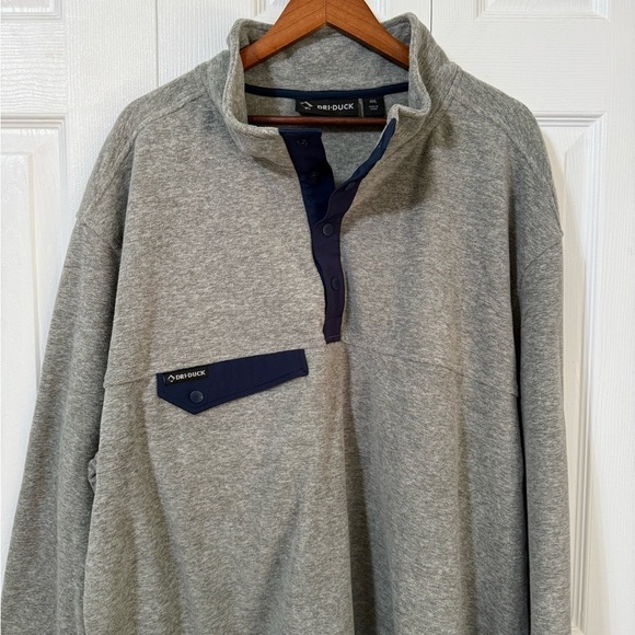 Dri Duck DRI Men’s Long Sleeve 1/4 button Denali Mountain Fleece Pullover 4XL - Picture 4 of 12
